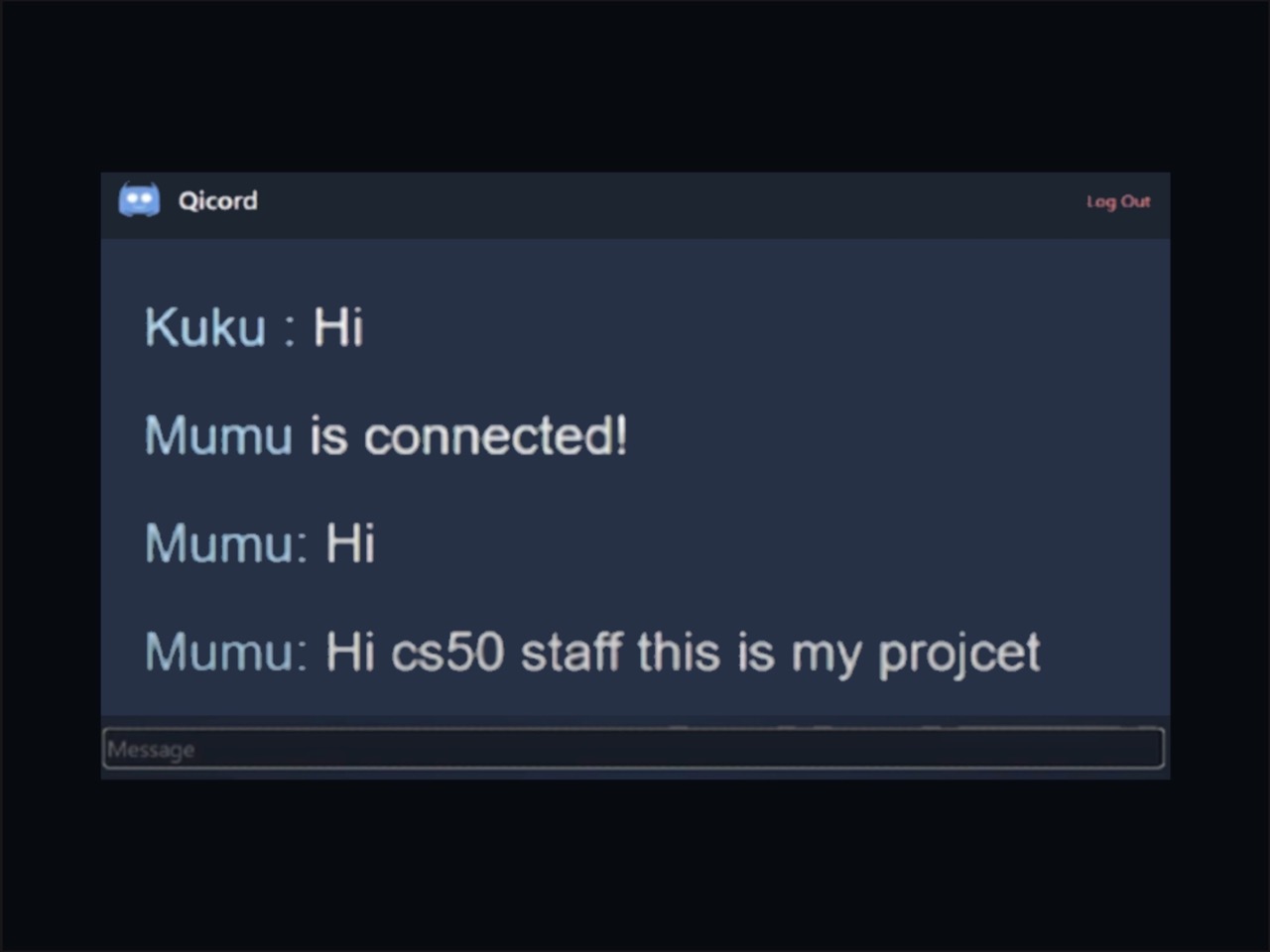 A clickable image of my project, Live Chatting Webiste.
